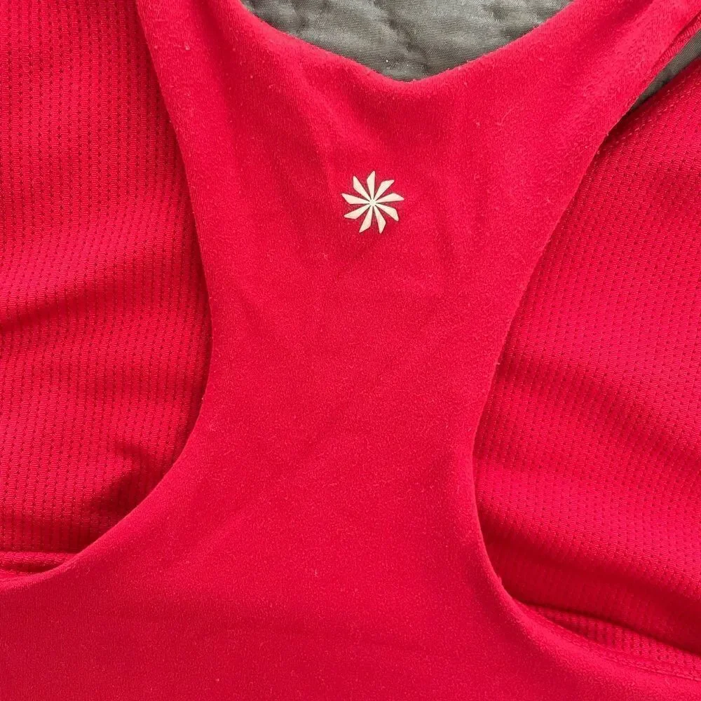 Red Athleta Matching Workout Set